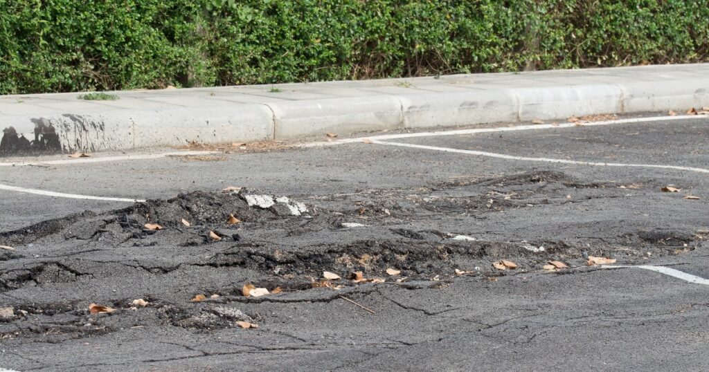 parking lot slip and fall